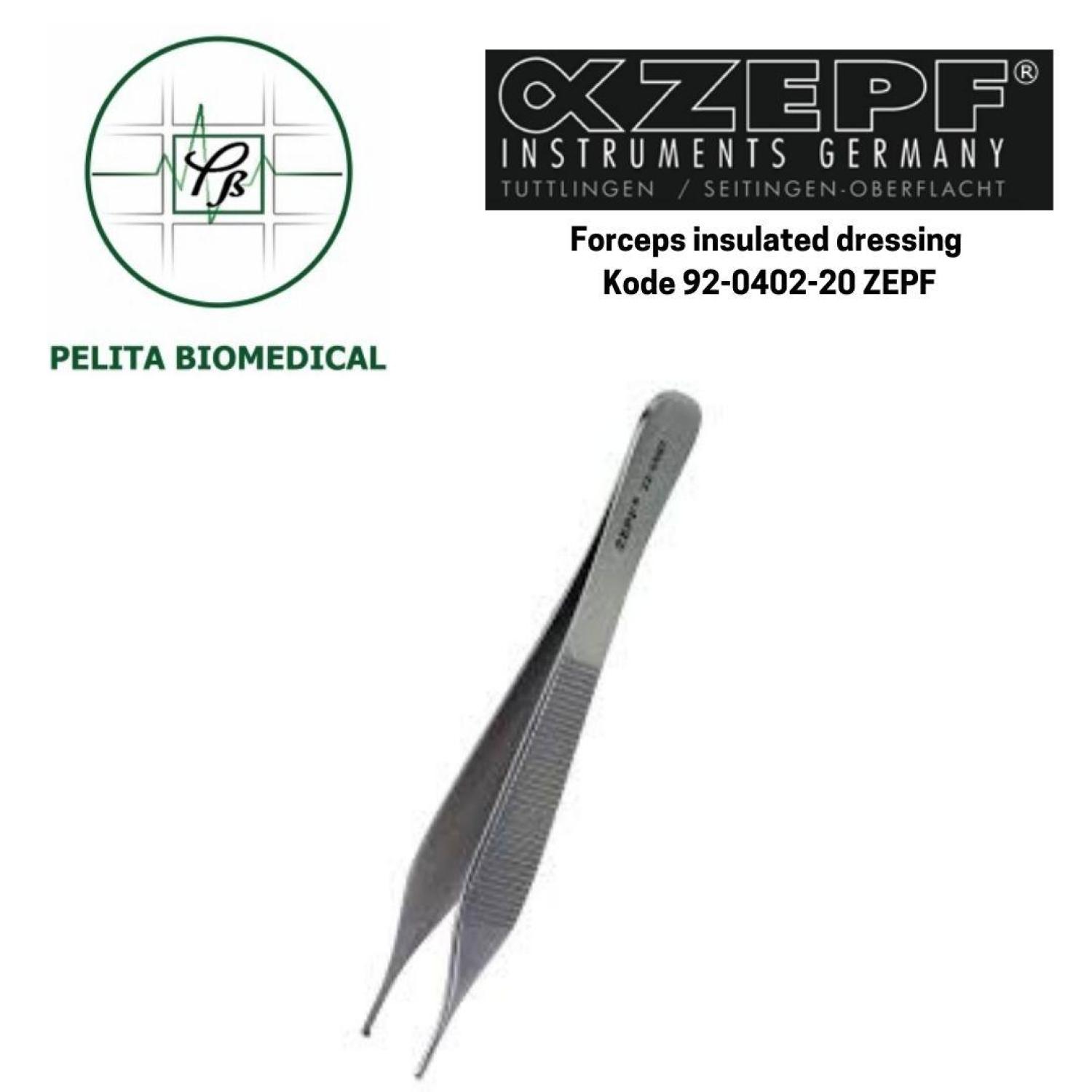 Forceps insulated dressing kode 92-0402-20 ZEPF