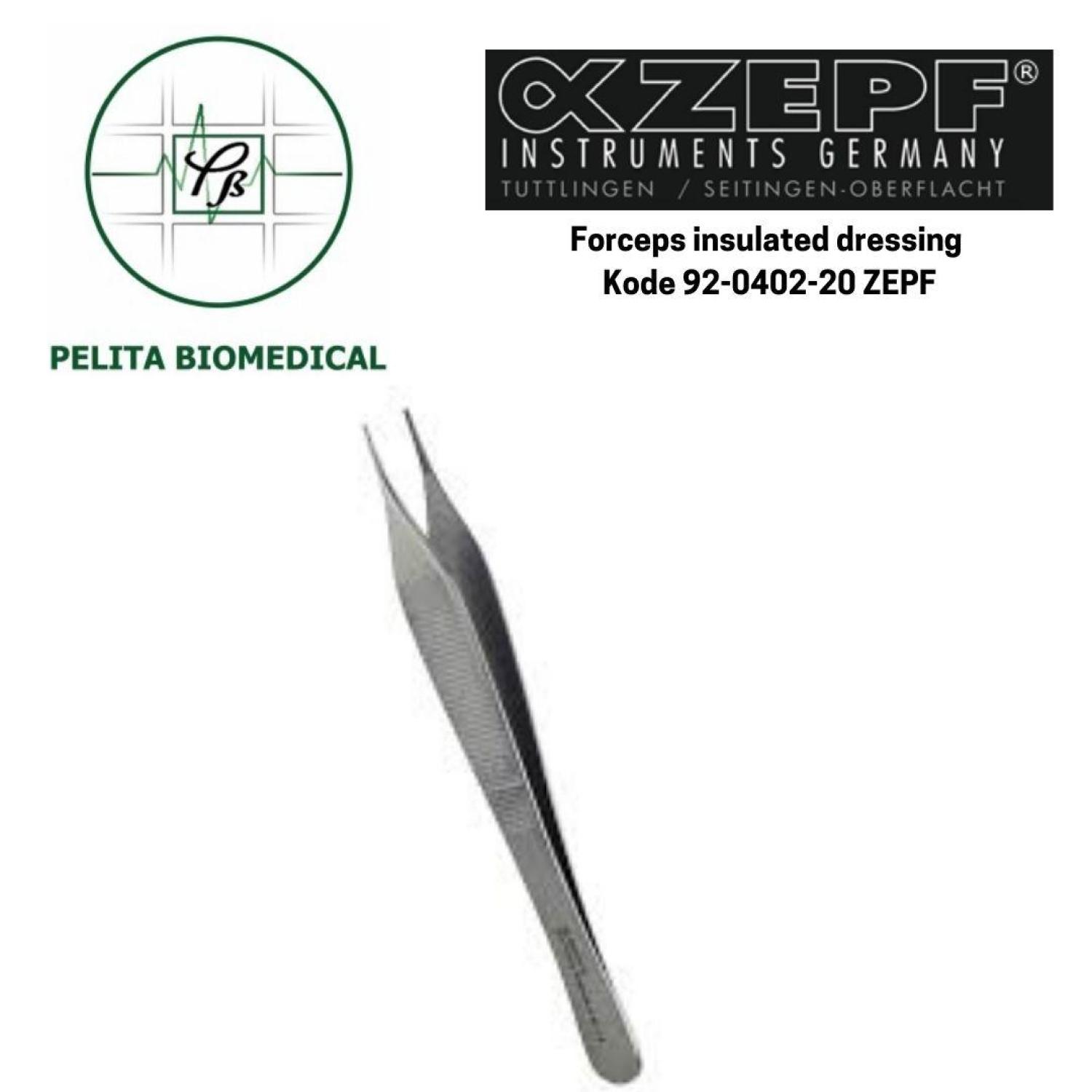 Forceps insulated dressing kode 92-0402-20 ZEPF