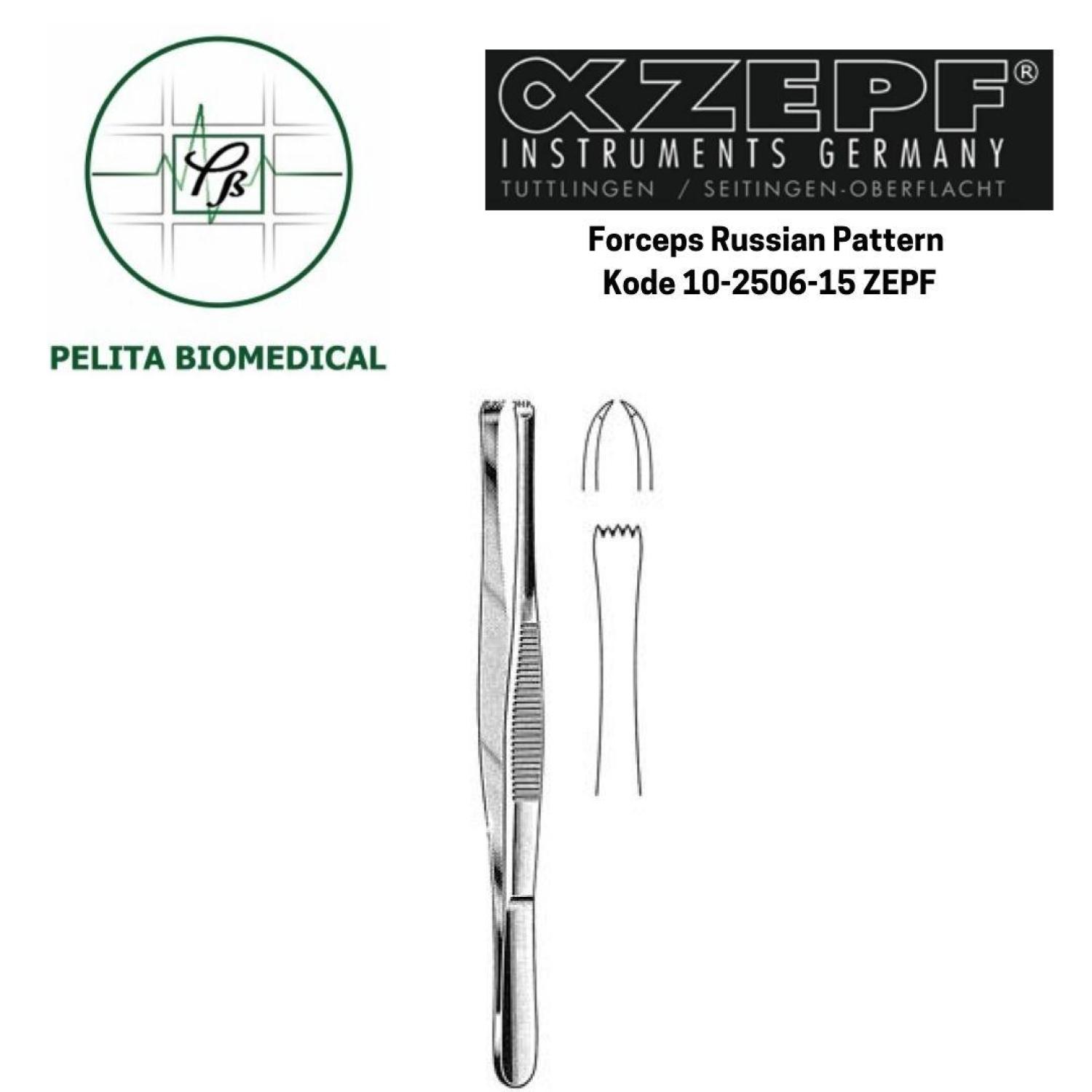 Forceps Russian Pattern kode 10-2506-15 ZEPF