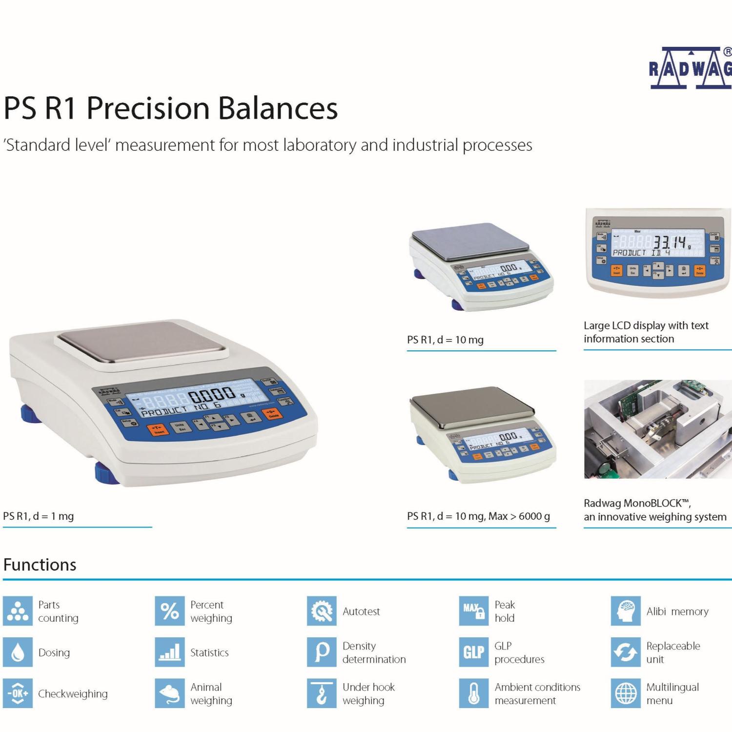 RADWAG PS 6100.R1.M Precision Balance - Timbangan Presisi