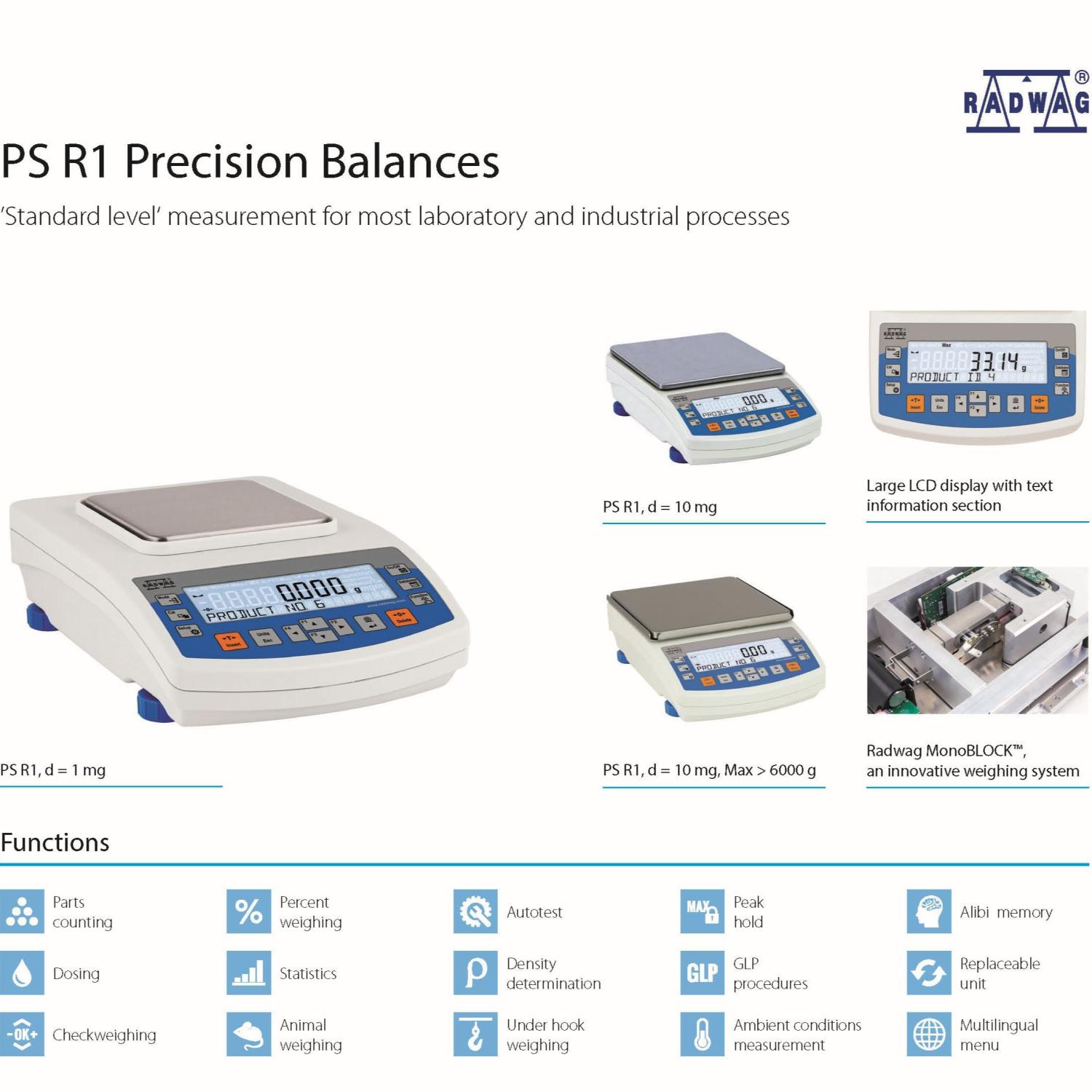 RADWAG PS 3500.R1.M Precision Balance - Timbangan Presisi