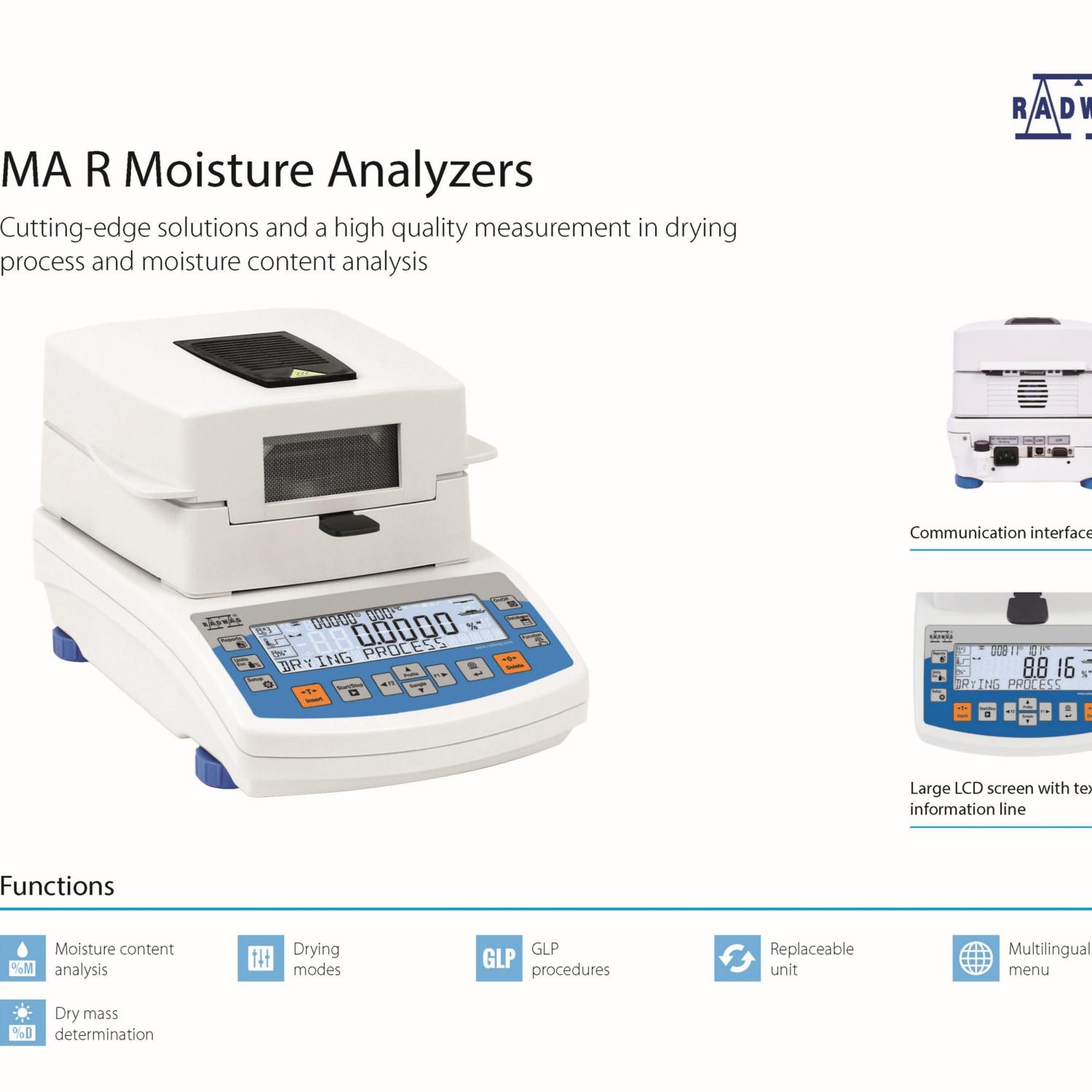 MA 50.R Moisture Analyzer - Timbangan Analisa Kelembaban