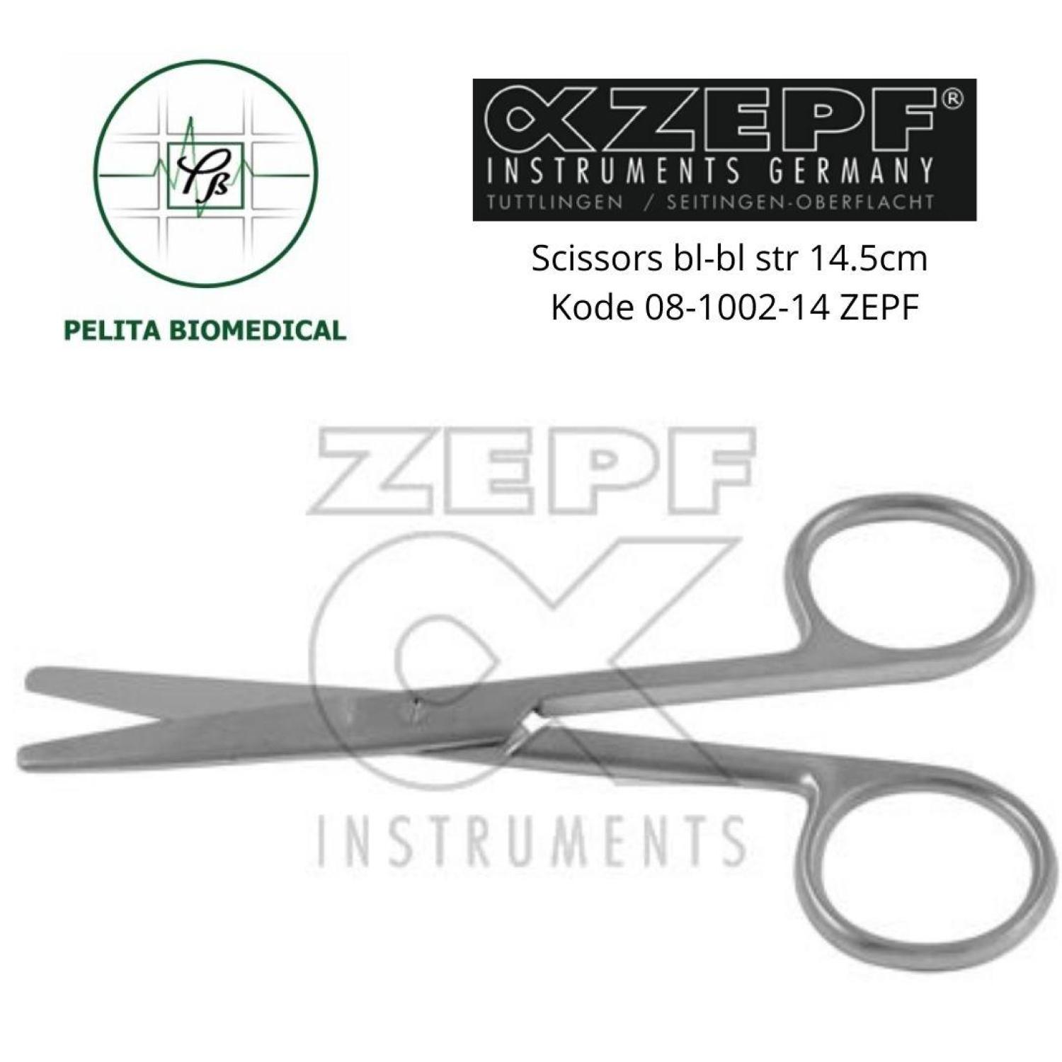 Scissors bl-bl str 14.5cm Kode 08-1002-14 ZEPF