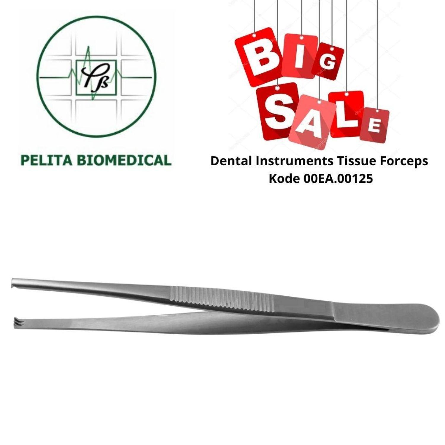 Dental Instruments Tissue Forceps Kode 00EA.00125