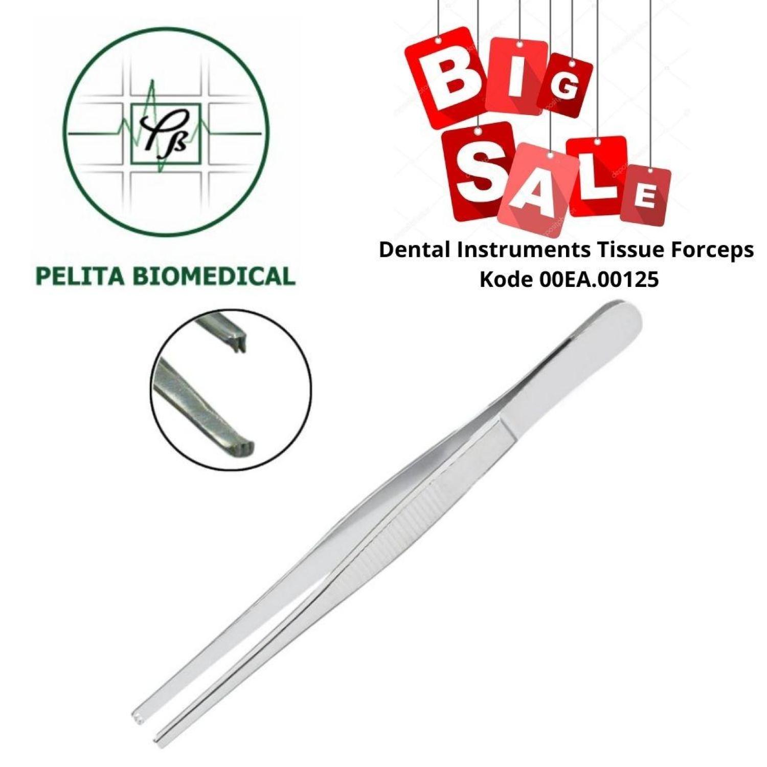 Dental Instruments Tissue Forceps Kode 00EA.00125
