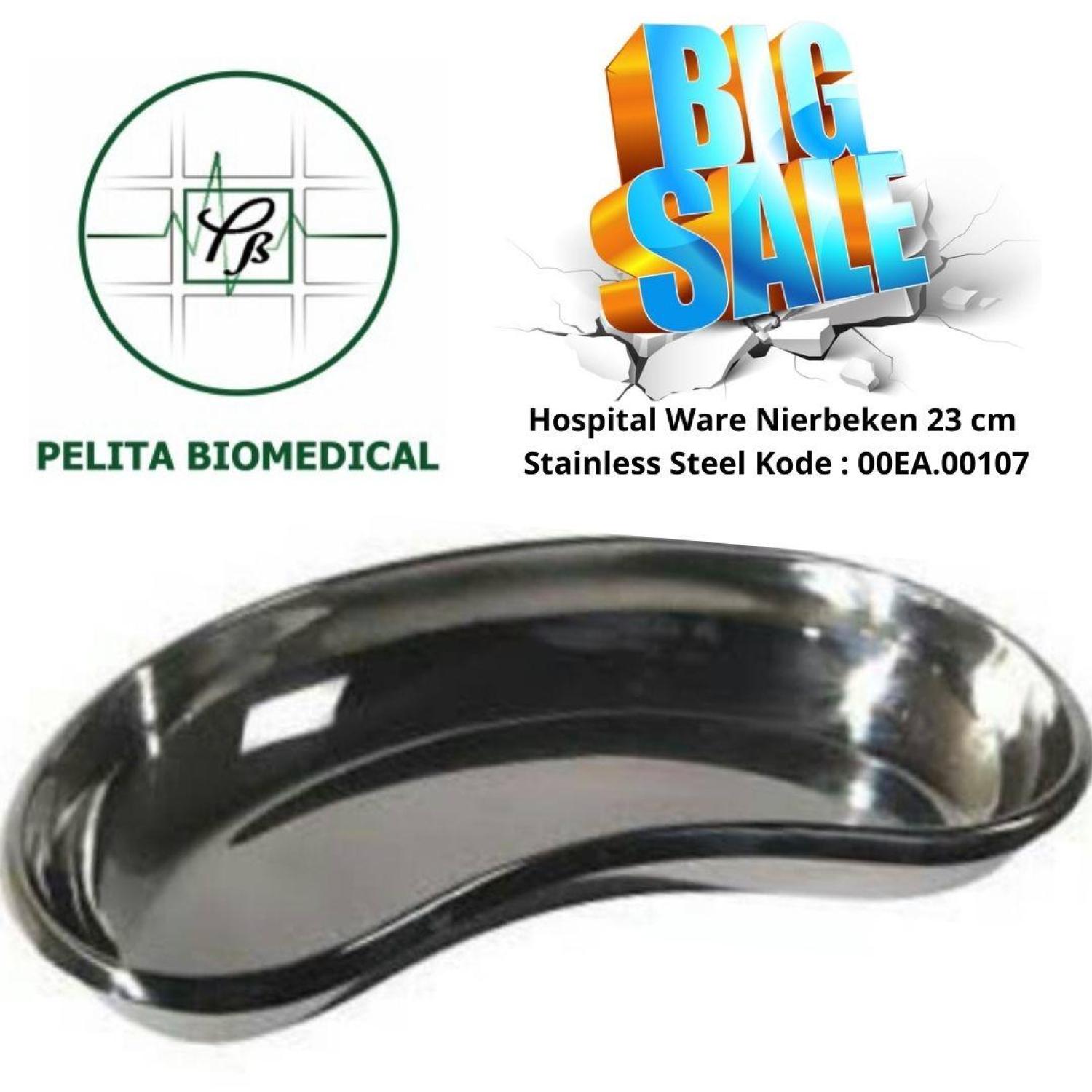 Hospital Ware Nierbeken ±23cm Stainless Steel Kode : 00EA.00107