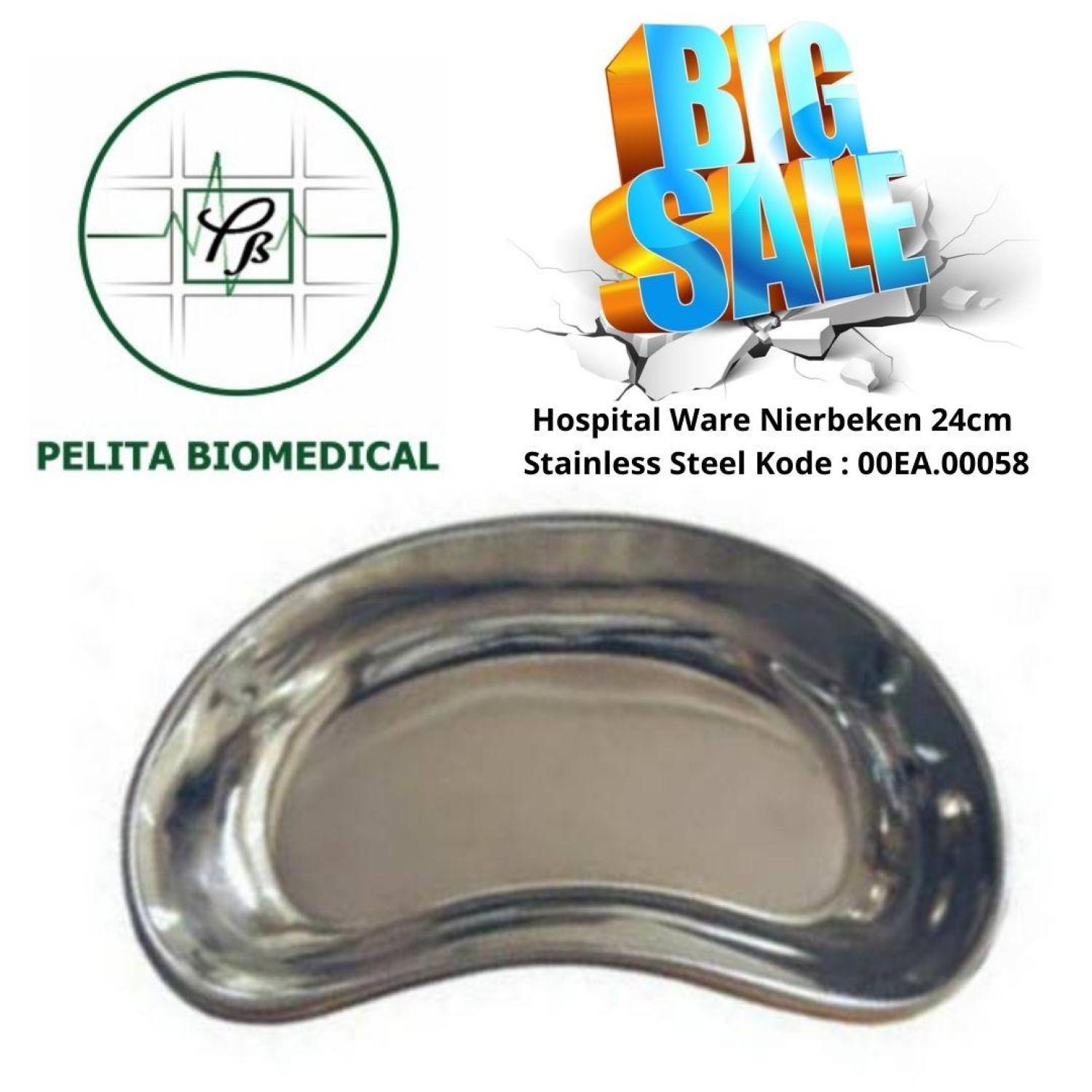 Share:  0 Hospital Ware Nierbeken ±22cm & ±24cm Stainless Steel Kode : 00EA.00058