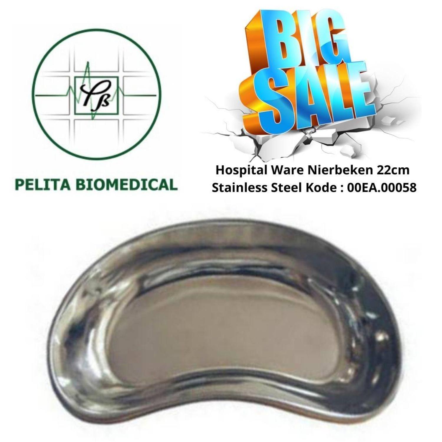 Share:  0 Hospital Ware Nierbeken ±22cm & ±24cm Stainless Steel Kode : 00EA.00058
