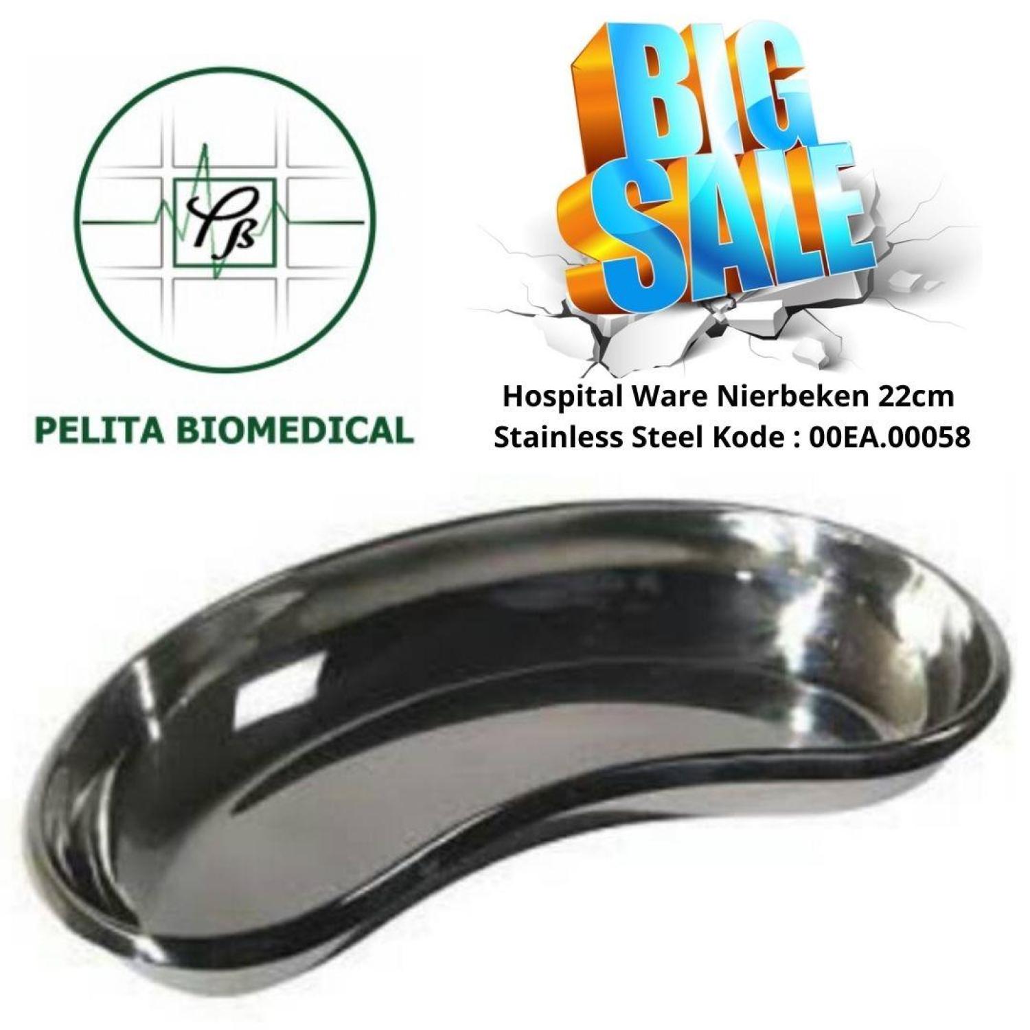 Share:  0 Hospital Ware Nierbeken ±22cm & ±24cm Stainless Steel Kode : 00EA.00058