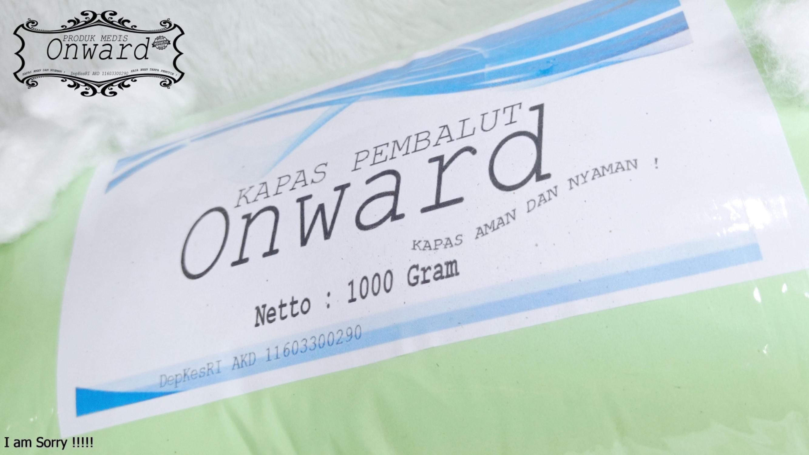 KAPAS KESEHATAN ONWARD 1KG,KAPAS MEDIS AMAN DAN NYAMAN!