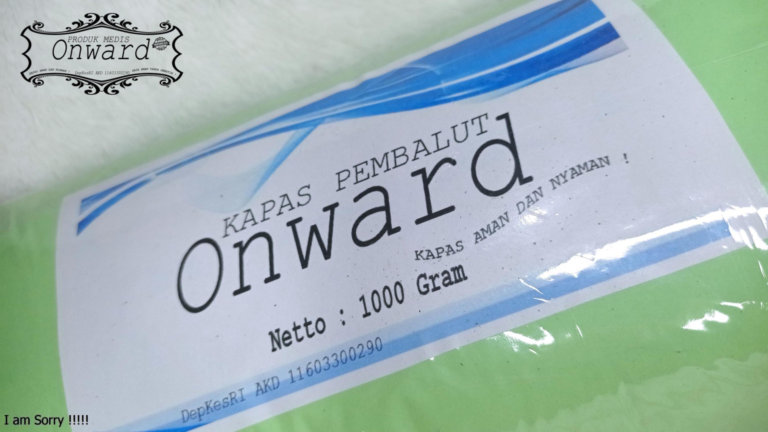 KAPAS KESEHATAN ONWARD 1KG,KAPAS MEDIS AMAN DAN NYAMAN!