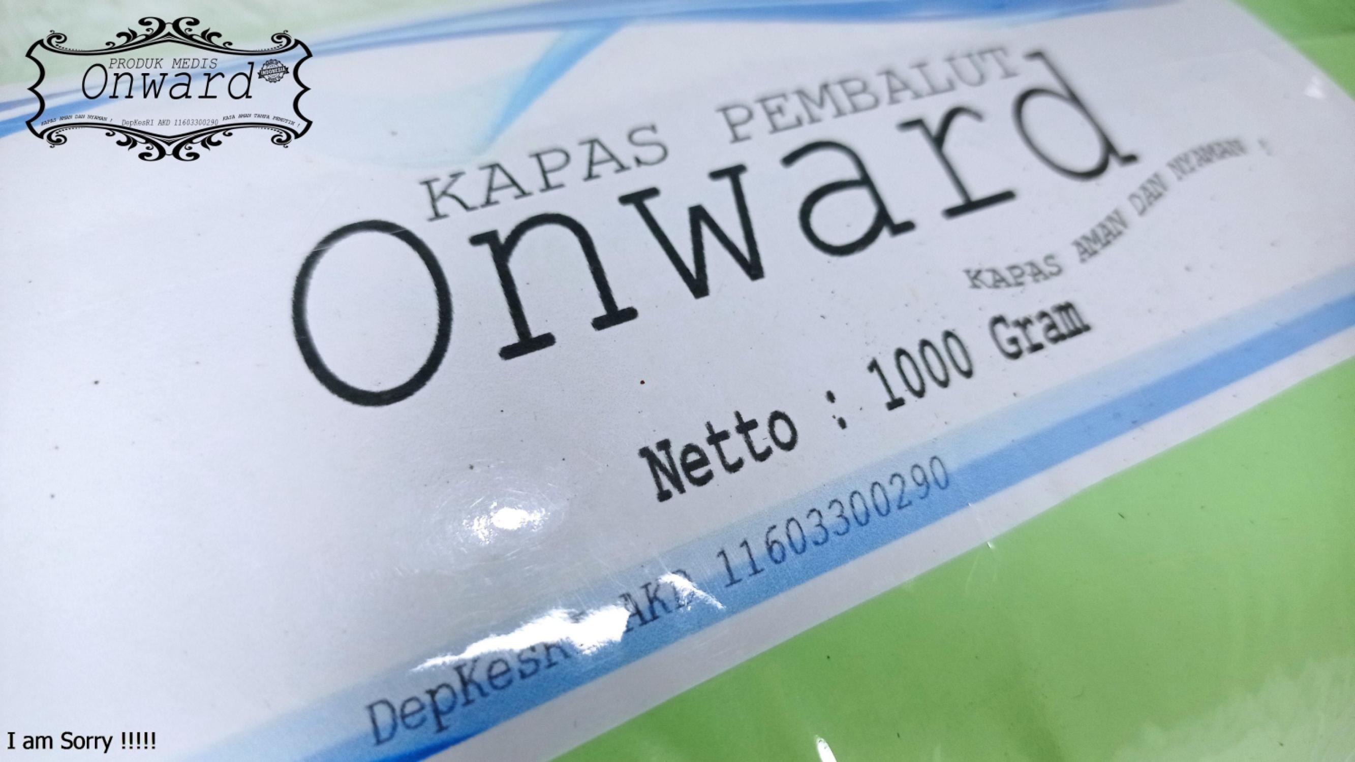 KAPAS KESEHATAN ONWARD 1KG,KAPAS MEDIS AMAN DAN NYAMAN!