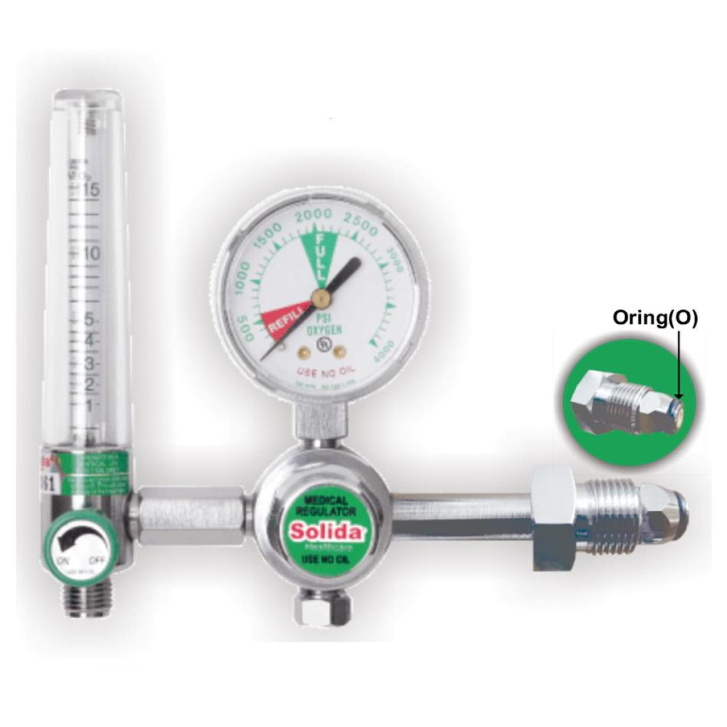 Solida Oxygen Regulator With Flowmeter 3 LPM For Baby