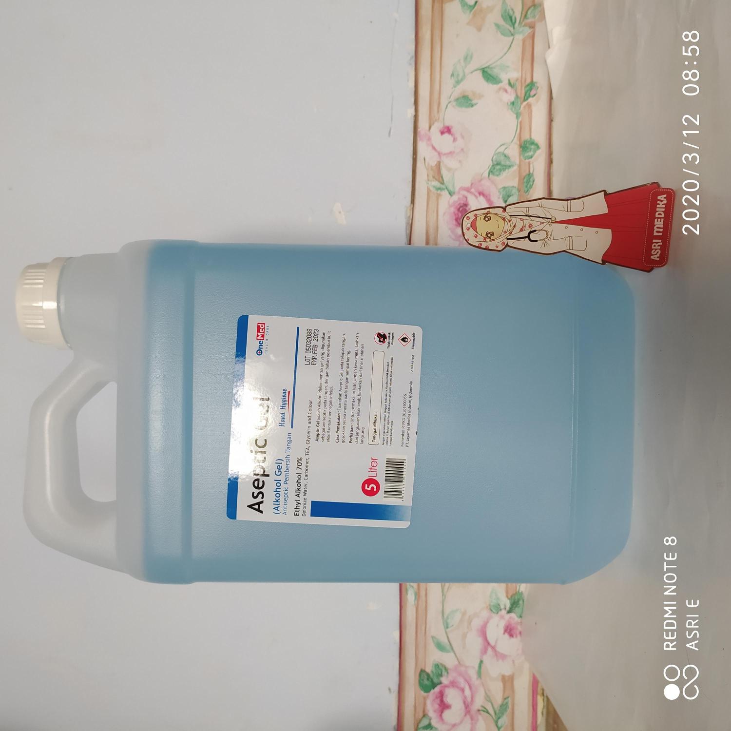 Aseptic gel 5 Liter Onemed galon