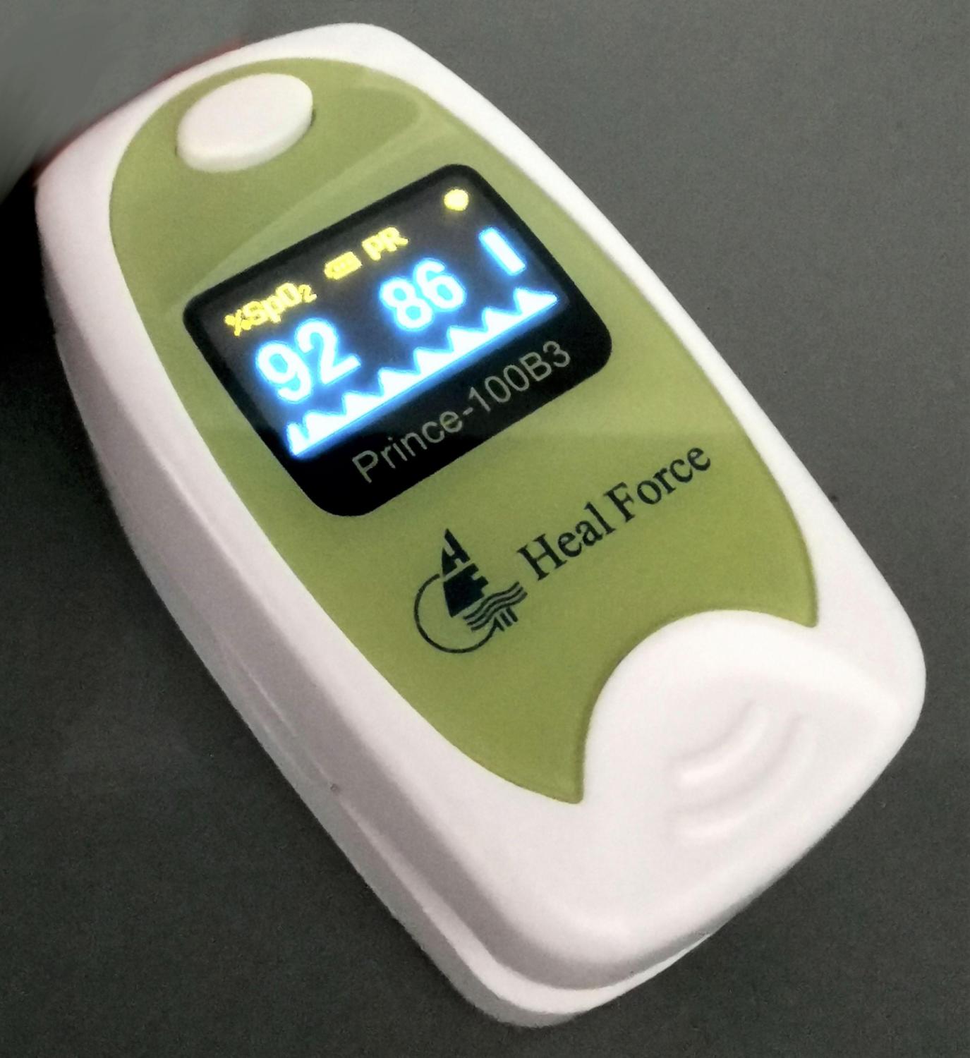 Fingertip Oximeter (Alat pengukur kadar Oksigen dalam Darah) / Oksimeter / Pulse Oximeter / SpO2 Monitor PRINCE-100B