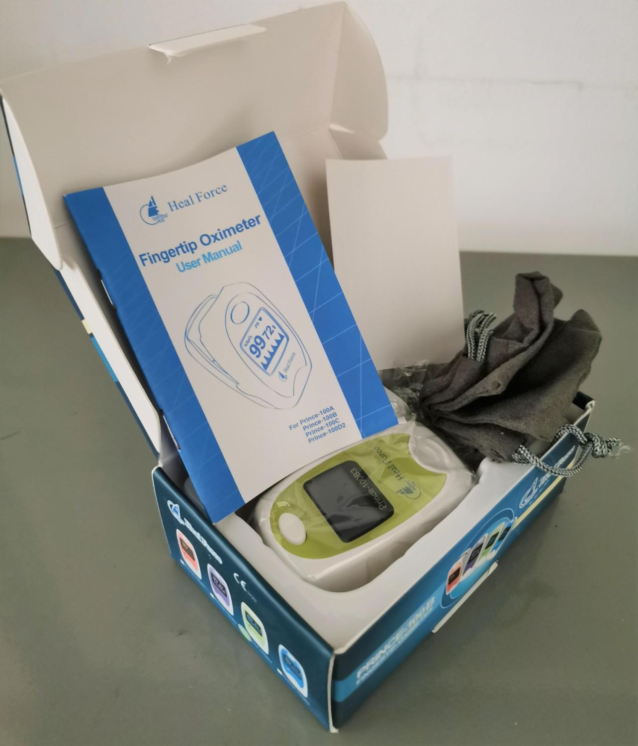 Fingertip Oximeter (Alat pengukur kadar Oksigen dalam Darah) / Oksimeter / Pulse Oximeter / SpO2 Monitor PRINCE-100B