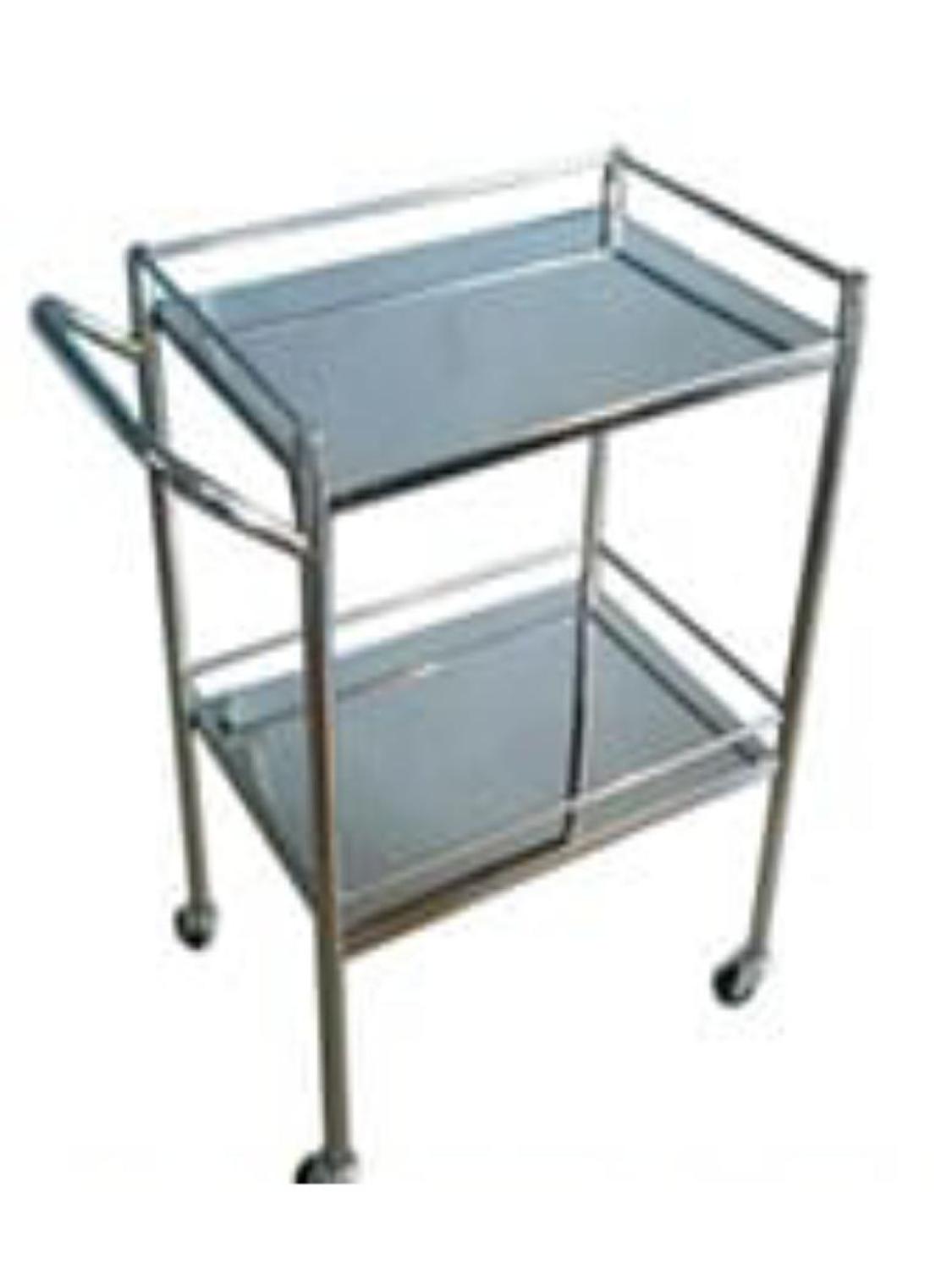 Troli instrumen 2 rak stainless