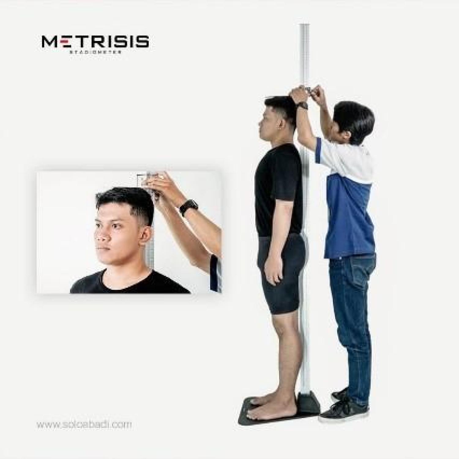 Alat Ukur Tinggi Tubuh Anak dan Dewasa 'Stadiometer' FREE TAS Untuk Medis Terbaik/Stature Meter