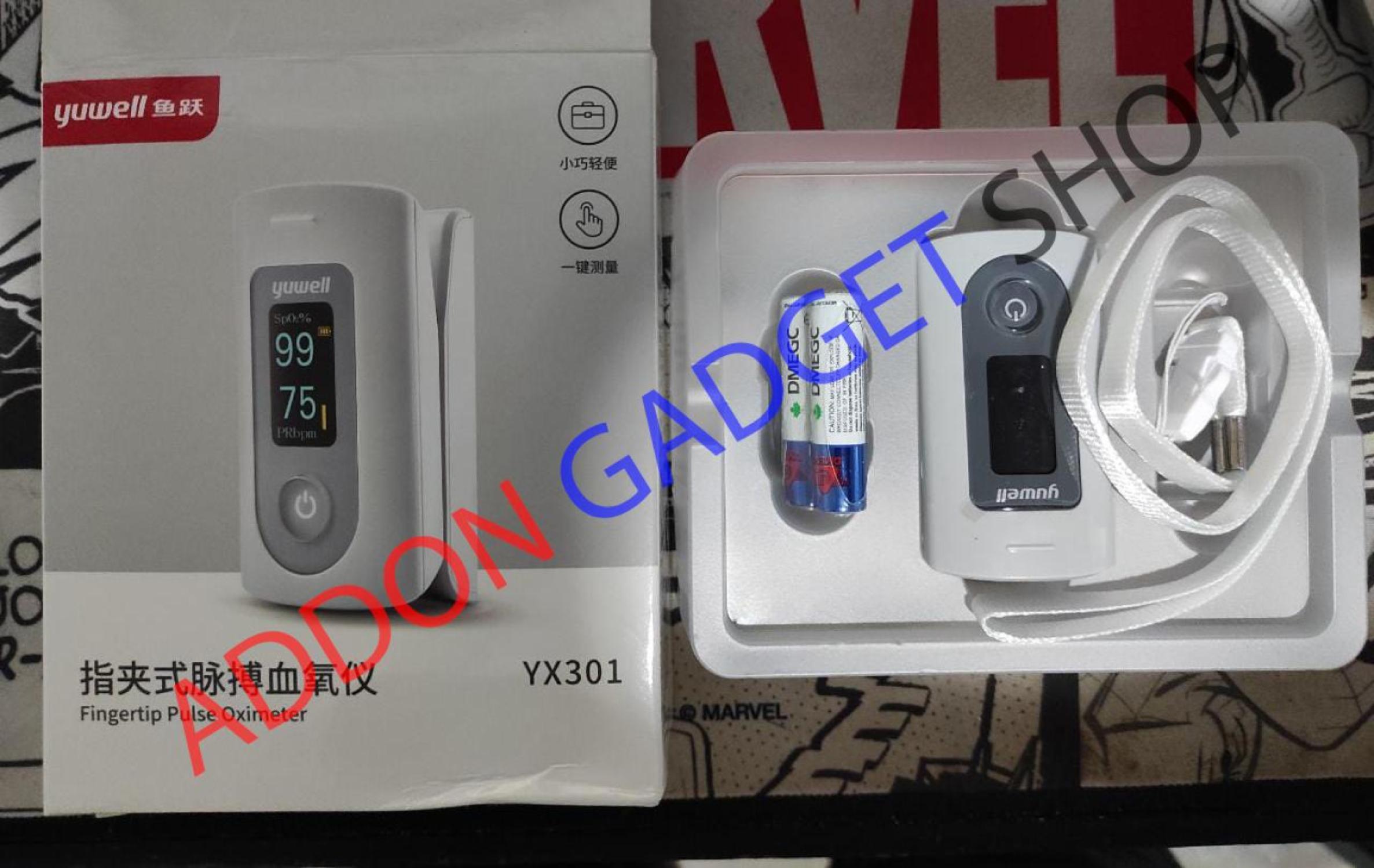 Yuwell YX301 - Pulse Oximeter - Oxymeter - Alat Saturasi - Akurat