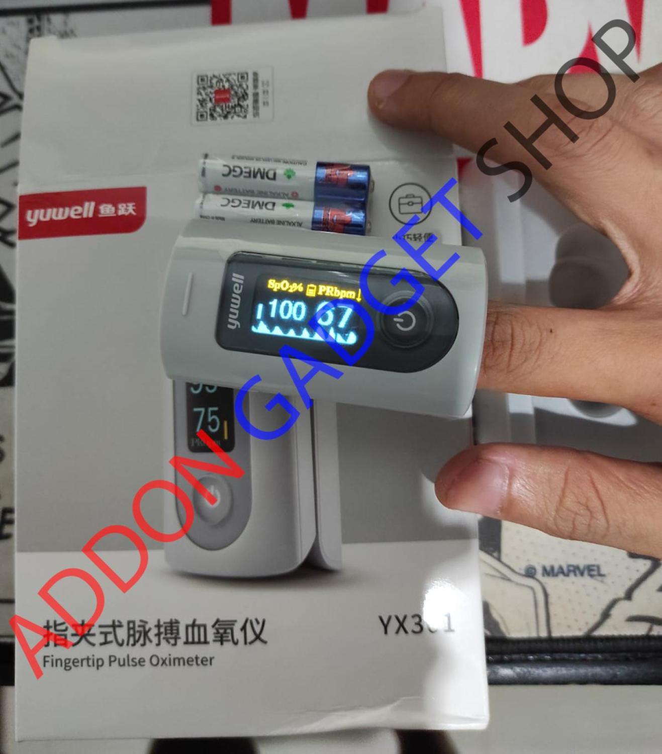 Yuwell YX301 - Pulse Oximeter - Oxymeter - Alat Saturasi - Akurat