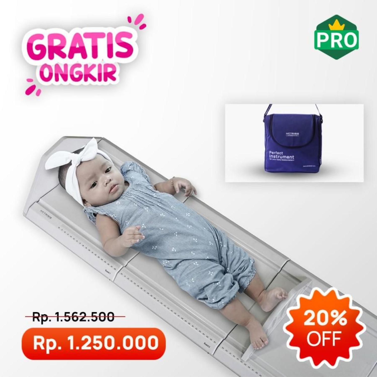 Infantometer Board Alat Ukur Dari Papan Untuk Mengukur Bayi di Puskesmas + TAS