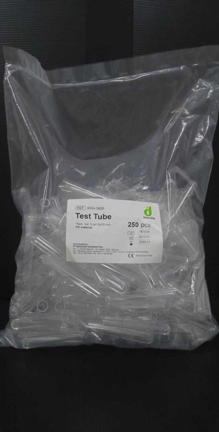 Test Tube PS  12mm | Dim.Ø12x75mm | Vol 5 ml