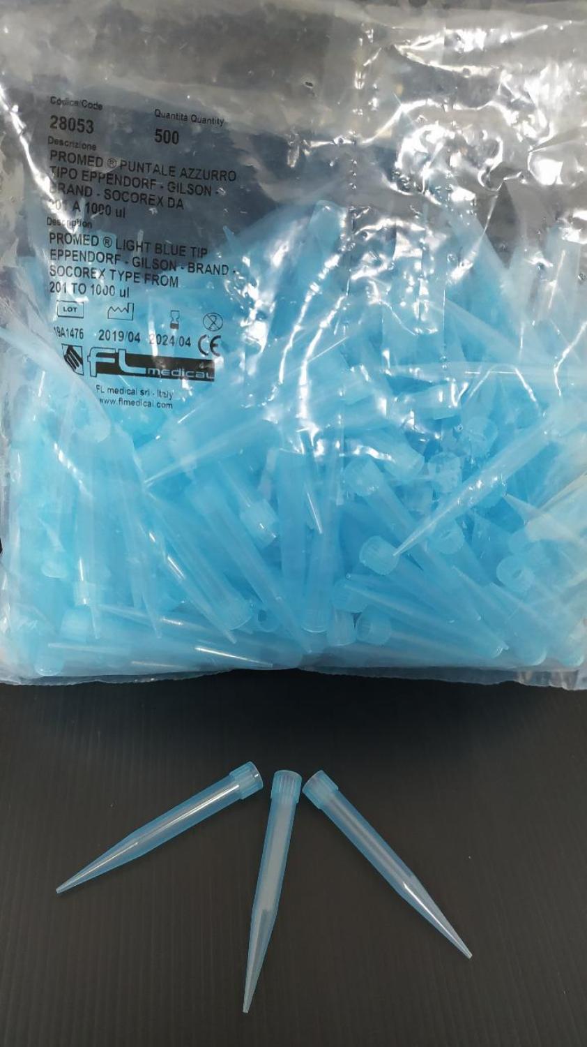 Promed Light Blue Tip Eppendorf |PE Material | Vol. 200-1000ul