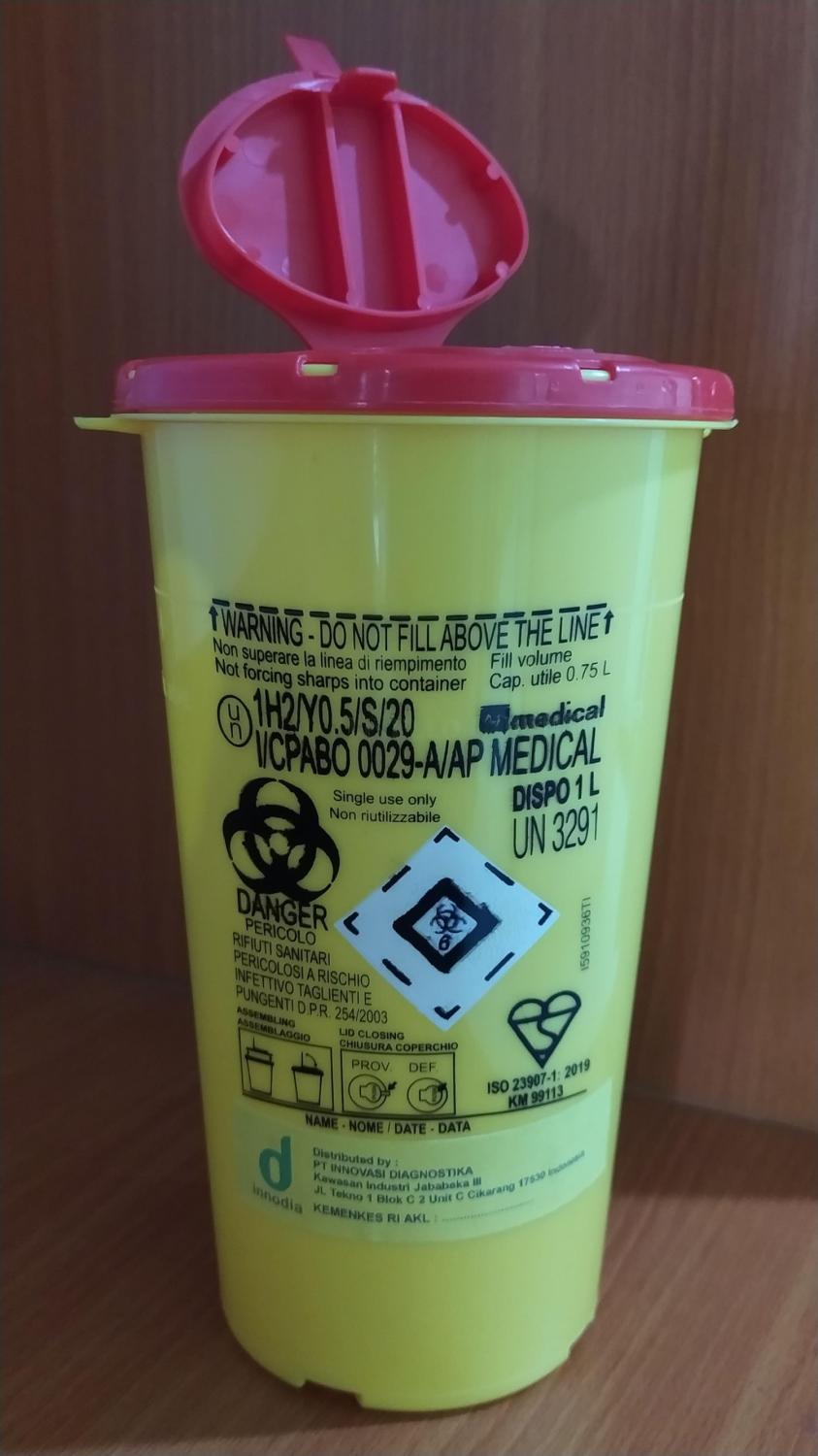 Sharp Container Dispo 1 L AP Medical
