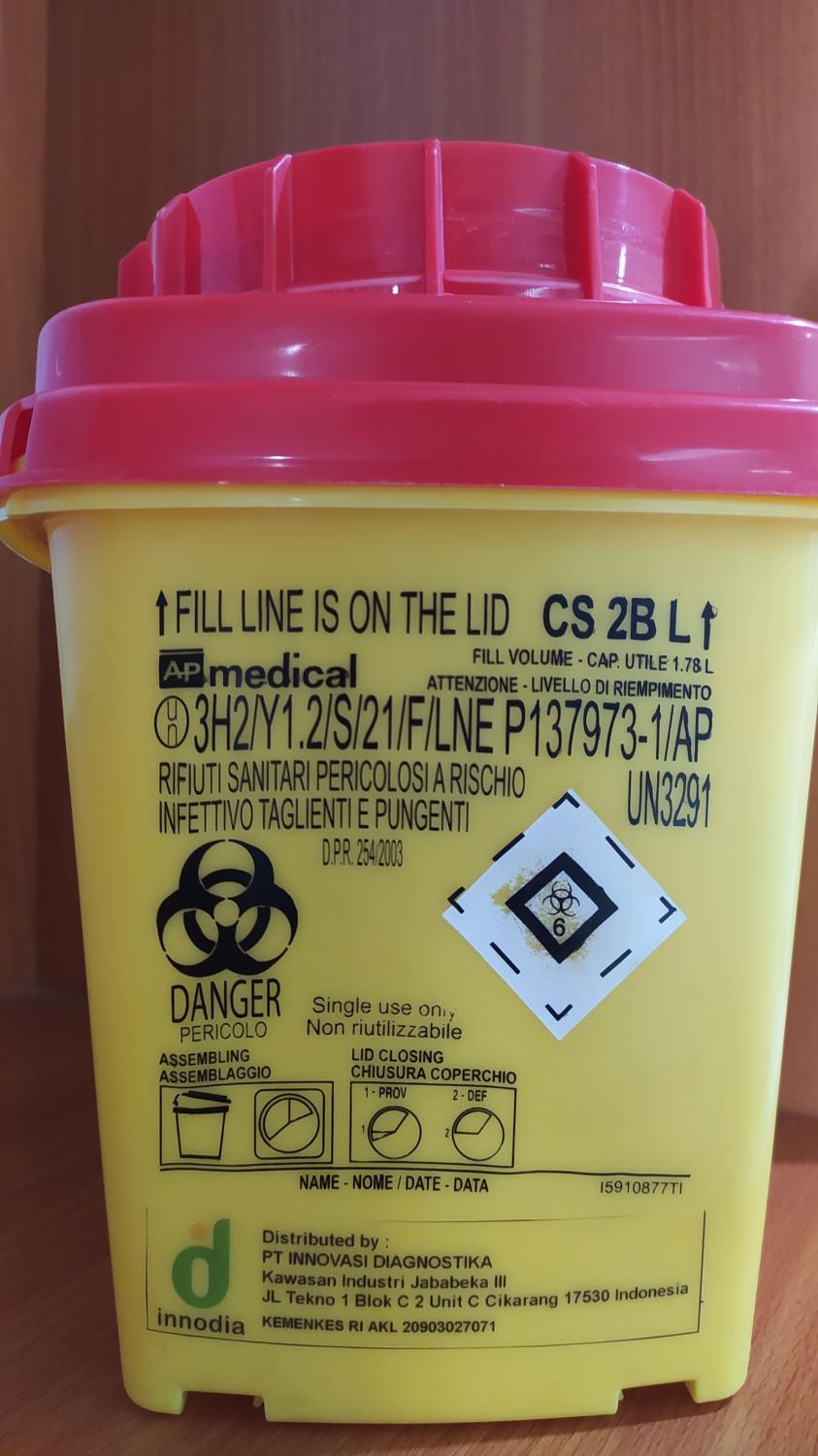 Sharp Container CS 2B AP Medical