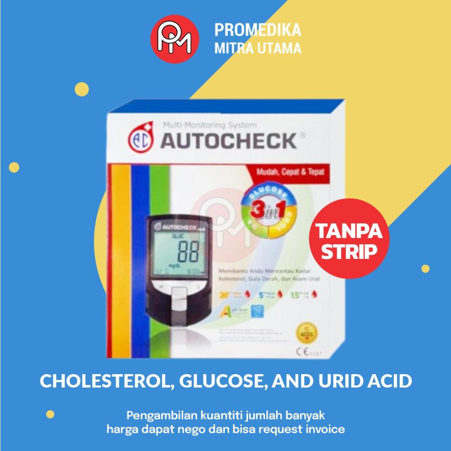Alat Check 3 Fungsi AutoCheck GCU (Tanpa Strip)