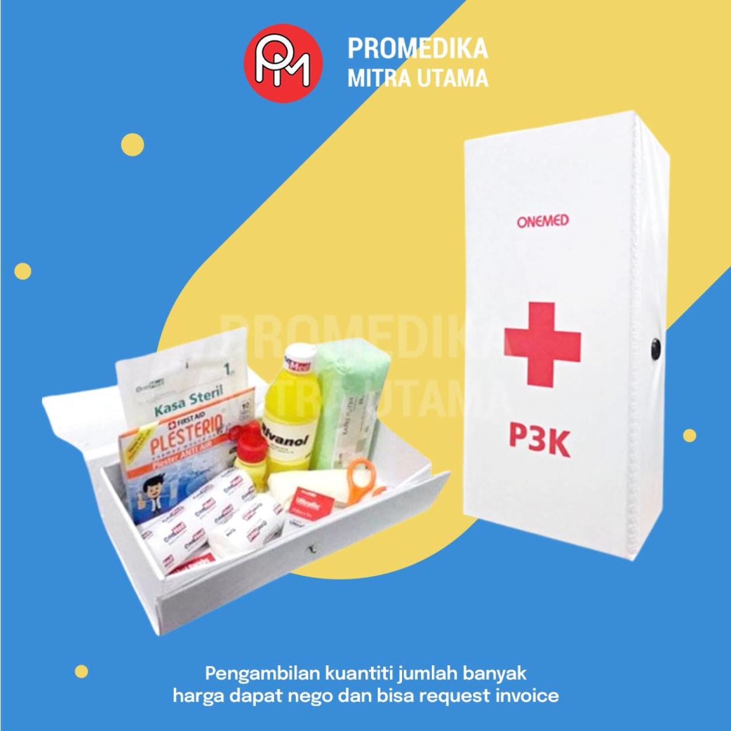 Kotak P3K Set Putih Kecil | Kotak P3K Warna Putih Dengan Isi
