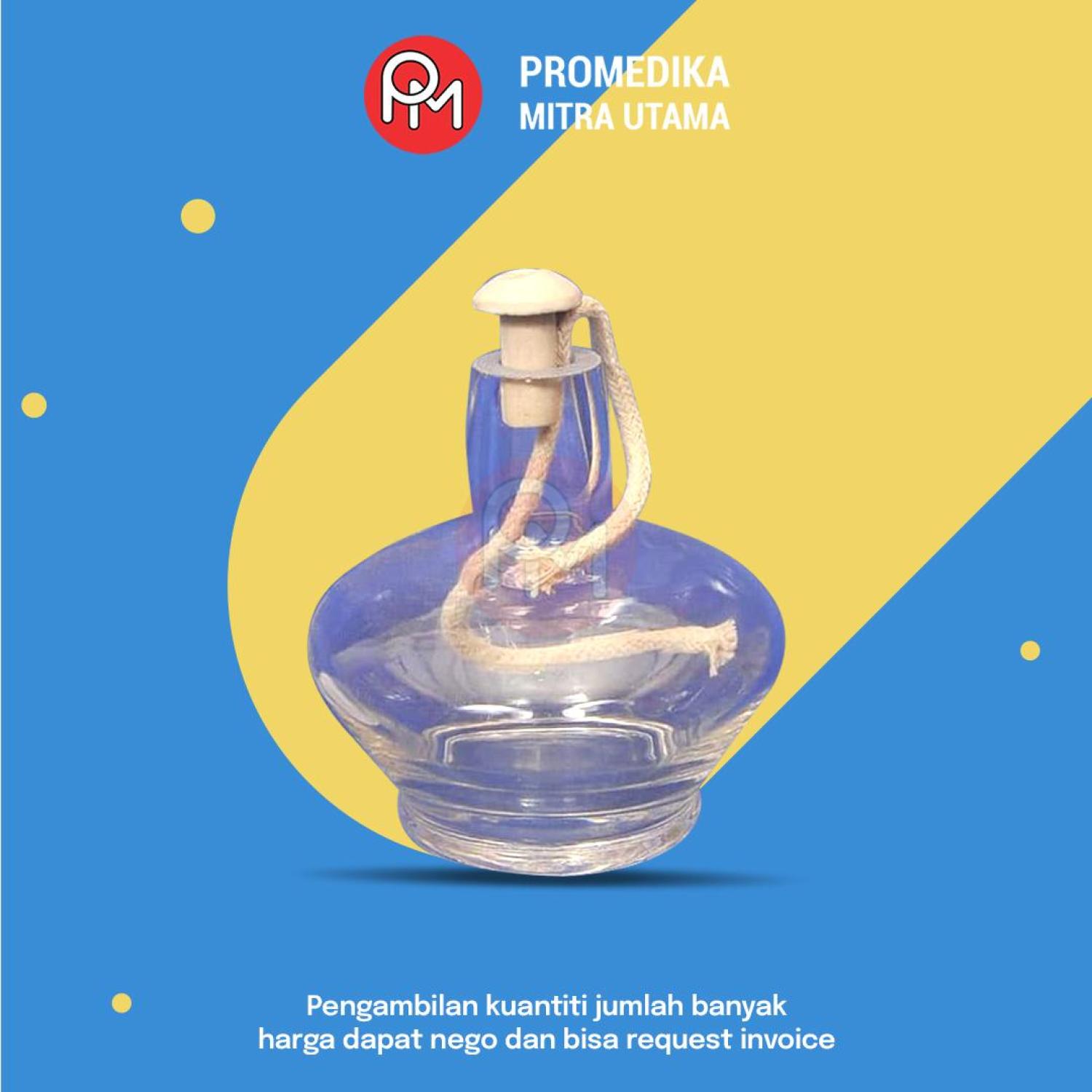 Lampu Spiritus / Bunsen - Kaca spiritus untuk memanaskan larutan