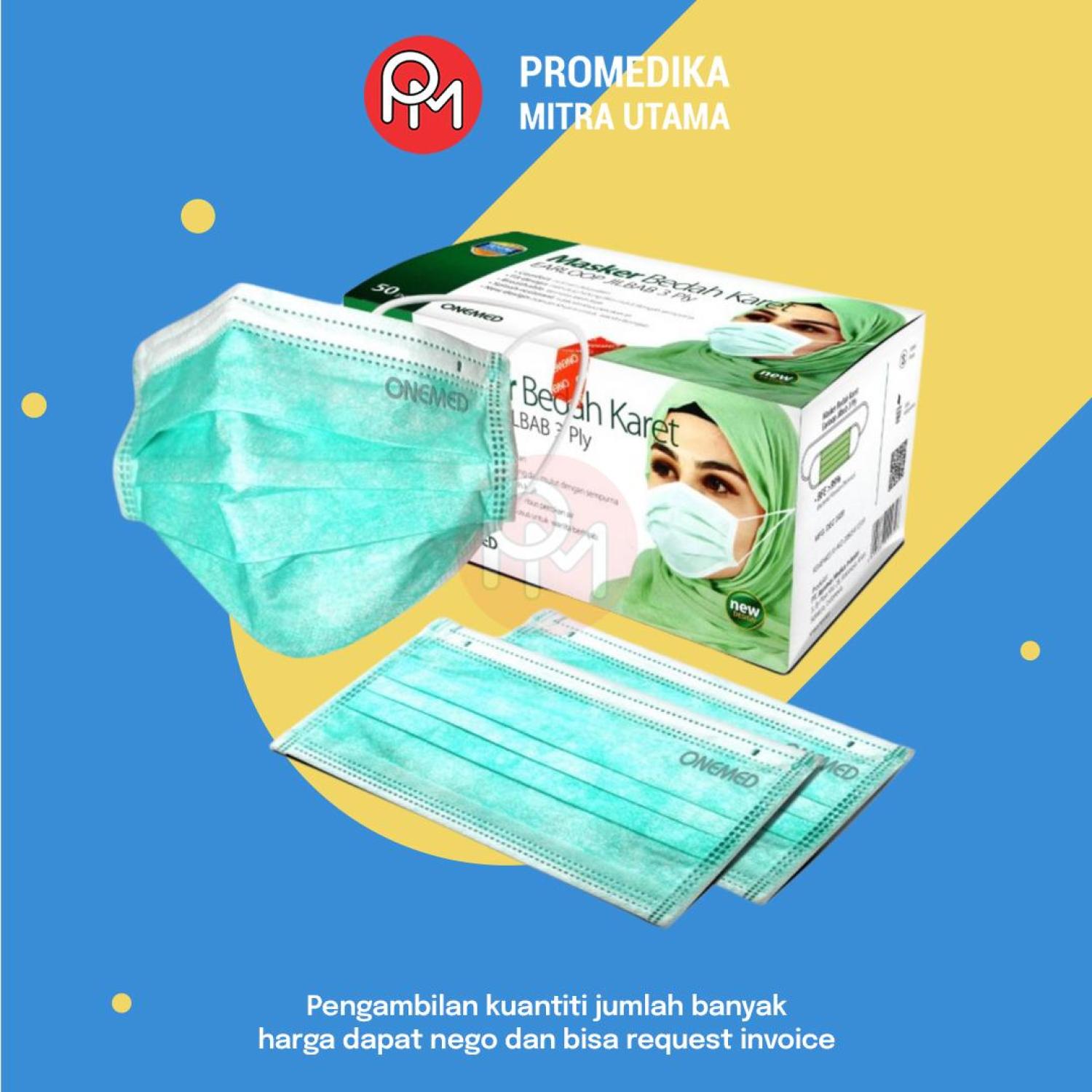 Masker Medis Headloop Onemed 3Ply | Macam Warna