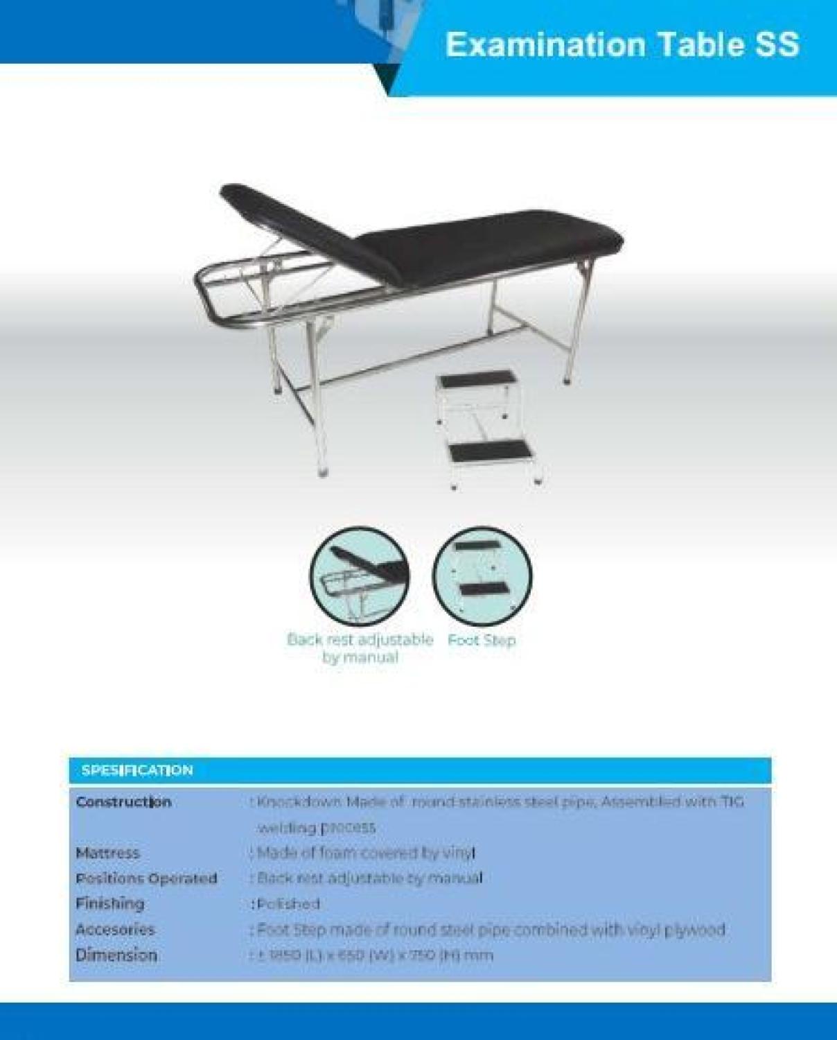 Meja Periksa Pasien - Bed Periksa Pasien - Examination Table - LMJ - Table SS