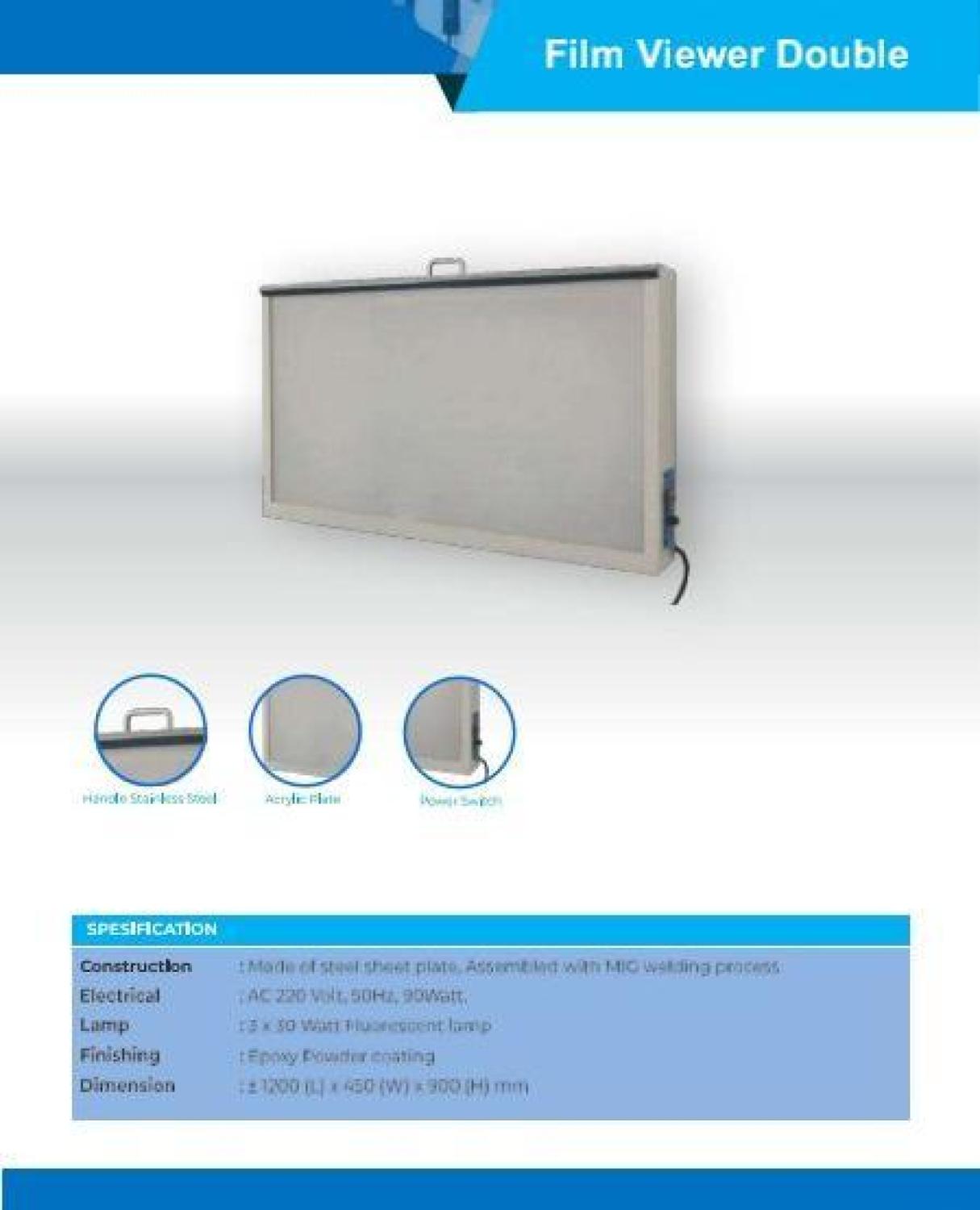 Film Viewer Medis pemeriksaan Rontgen Stainless Steel Berkualitas-LMJ - Viewer Double