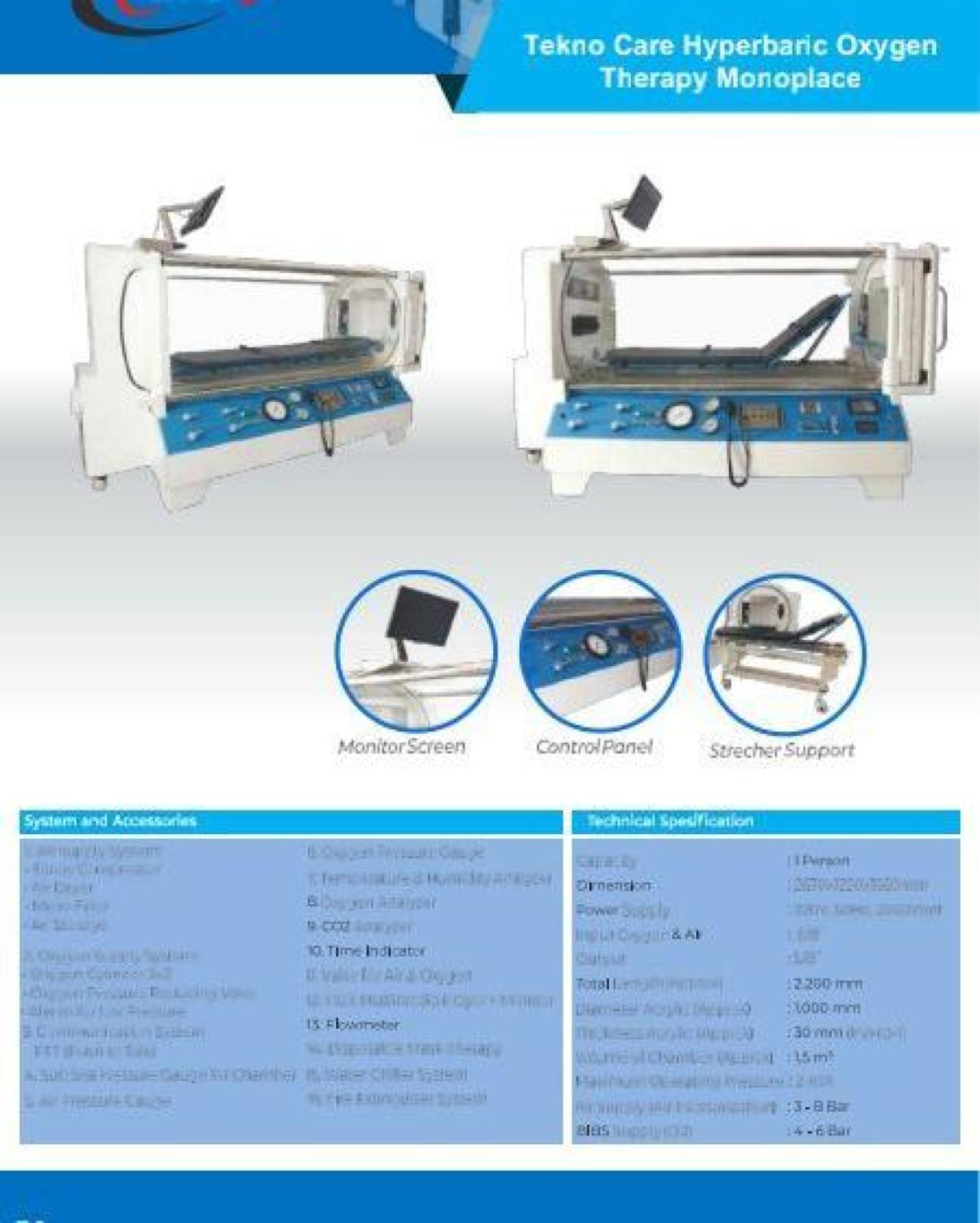 Hyperbaric oxygen Hospital - alat Terapi Hiperbarik-LMJ - Monoplace