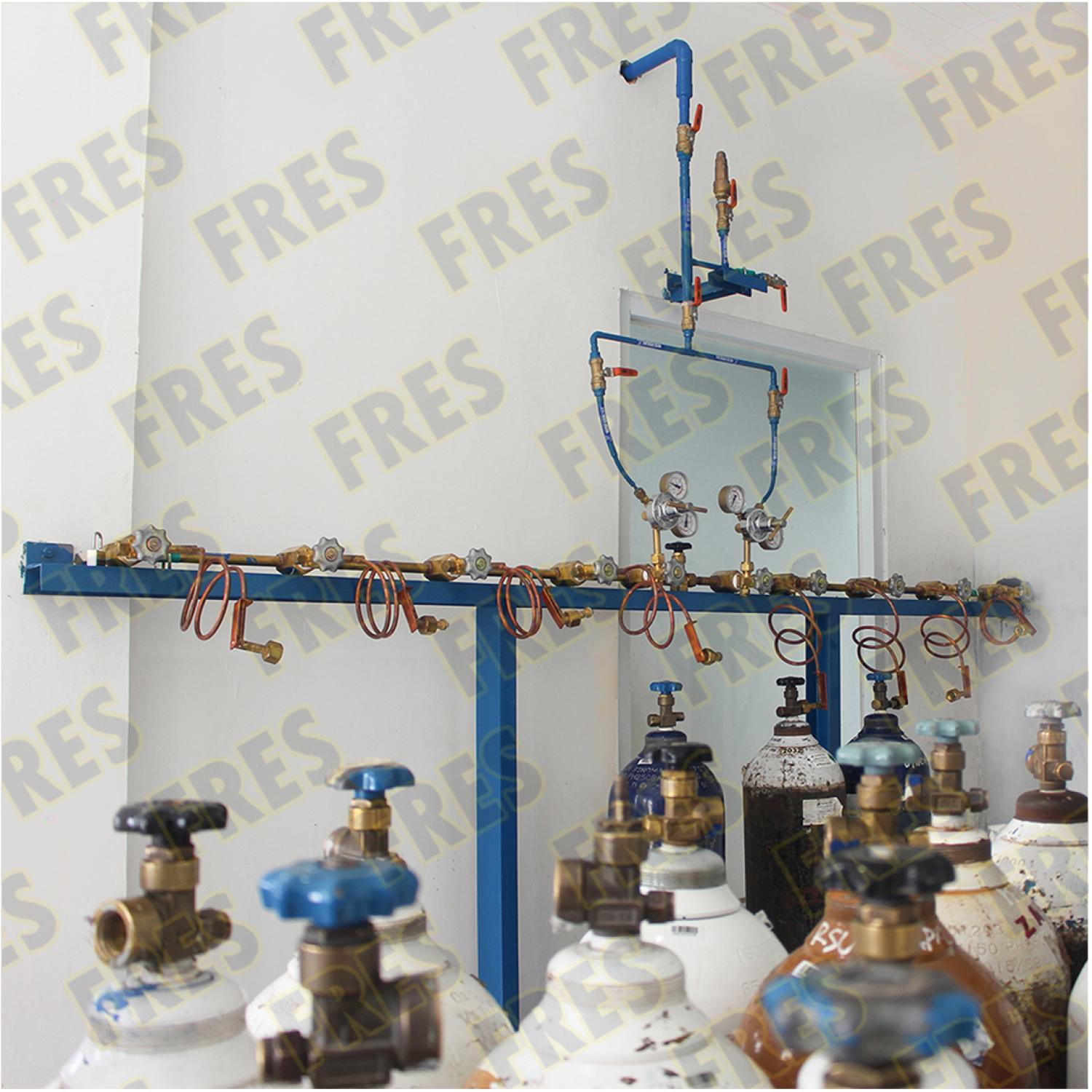 Sentral MANUAL MANIFOLD Nitrous Oxide (N2O) kapasitas 2 x 1 tabung