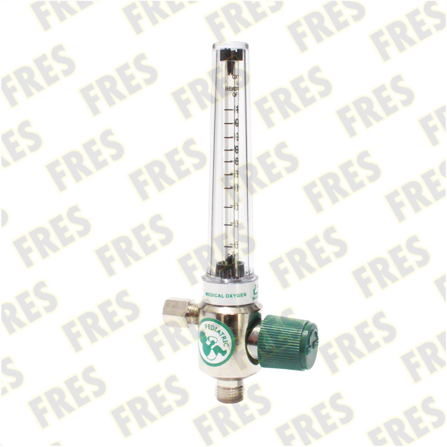 PAHSCO Flowmeter Oksigen 0,1 - 1,0 LPM (Low Flowmeter / Flowmeter Bayi) FULL SET with Reusable Humidifier 135 ML and Adapter