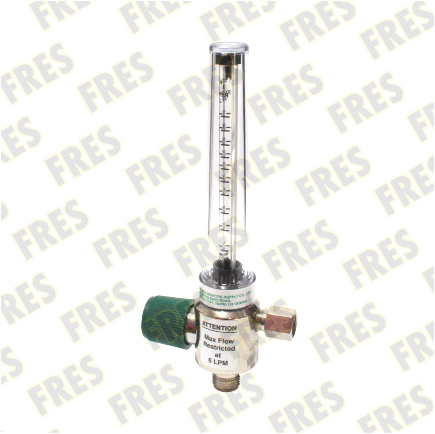 PAHSCO Flowmeter Oksigen 0,1 - 1,0 LPM (Low Flowmeter / Flowmeter Bayi) FULL SET with Reusable Humidifier 135 ML and Adapter