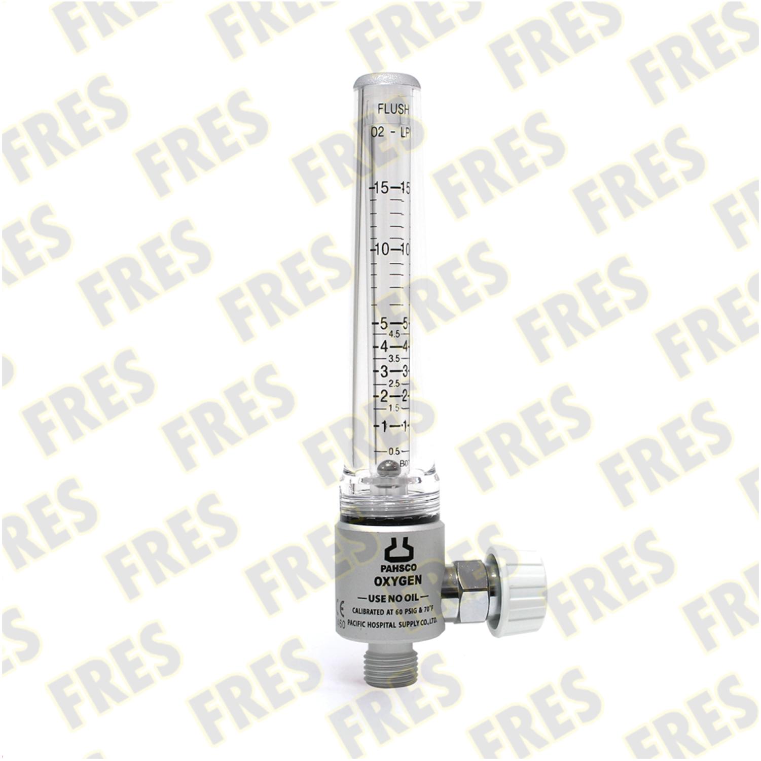 PAHSCO Flowmeter (Regulator) Oksigen 0- 15 LPM (Adult / Dewasa) FULL SET with Reusable Humidifier 135 ML and Regulator Tabung